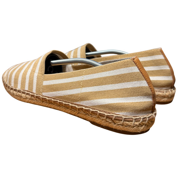 VIONIC Valeri Women's 11 Espadrille Tan White Stripes Slip On Comfort - Picture 7 of 12